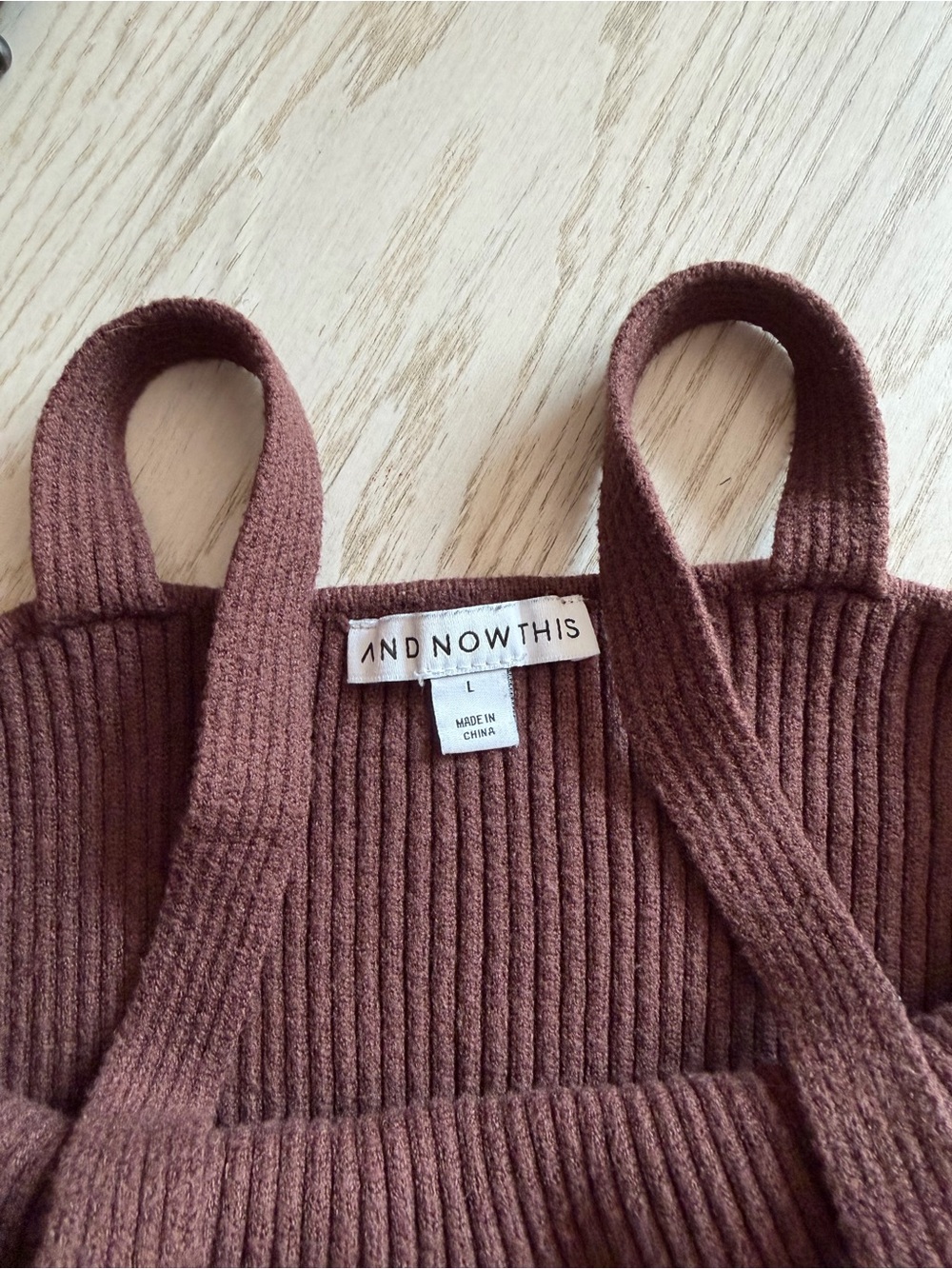 NWOT Ribbed Knit Cami - Picture 3 of 4